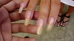Wonder W. reccomend long natural fingernails handjob white