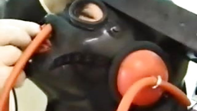 Masking unmasking rubber mask with