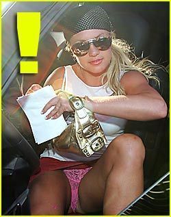 Britney no pantie upskirt