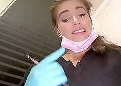 Captian R. recomended dental gloves female mask checkup