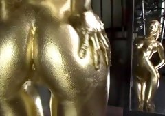Gold paint trailer