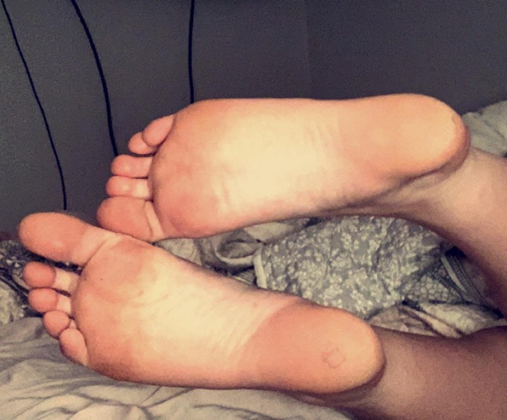 Foot licking and cleaning under