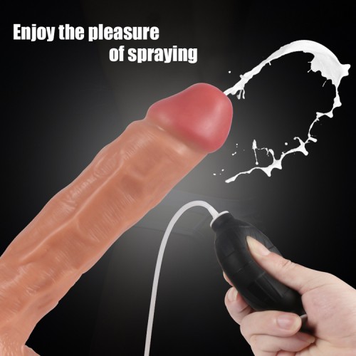 Penis ejaculating after fucking simulated