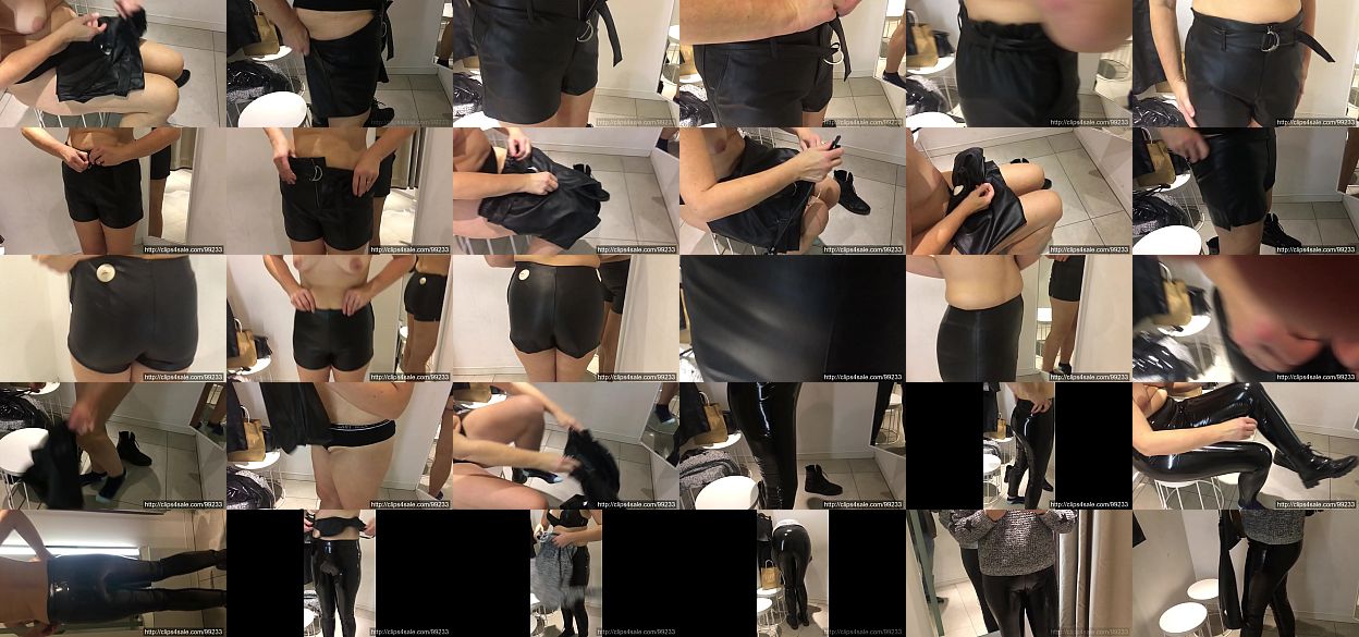 best of Mall leather changing room milf
