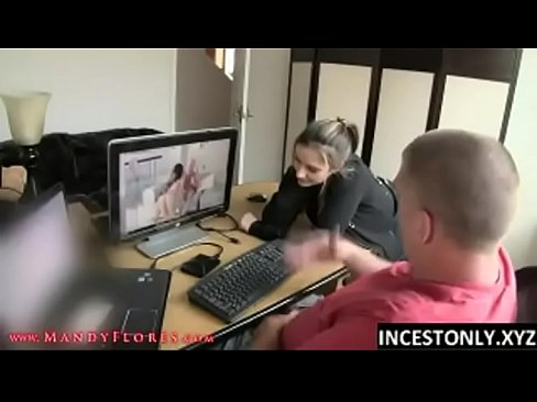 Step sister watching porn masturbating