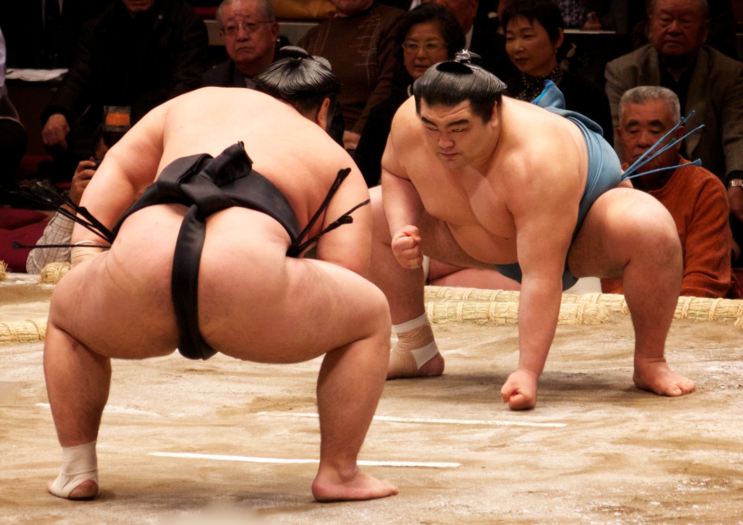 Gachinko lesbian sumo tribbing.
