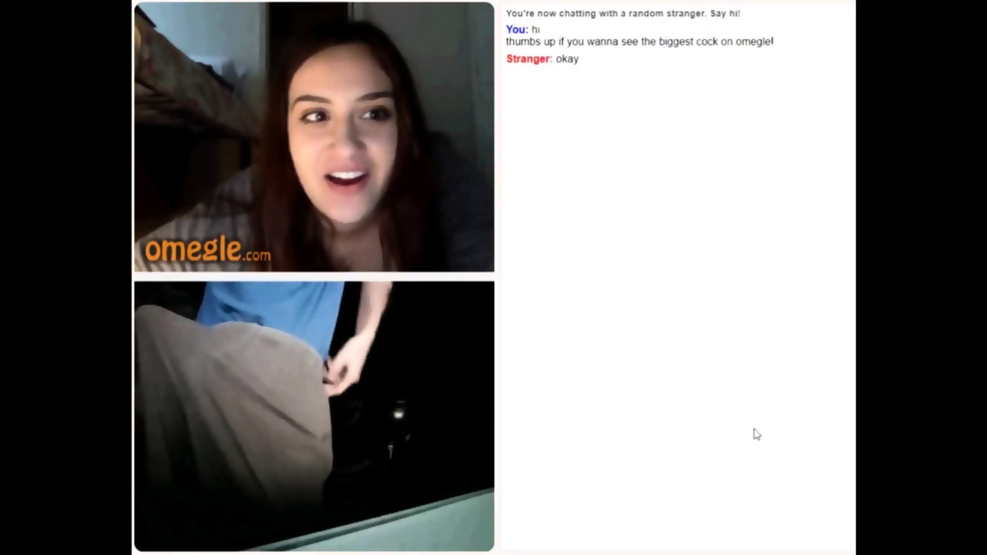 best of Girl cock own omegle suck watching