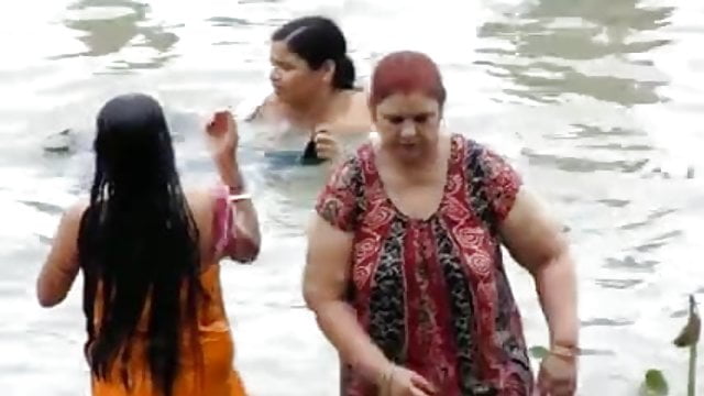 best of Caught indian ganga bathing