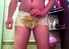 Twink Underwear Cum