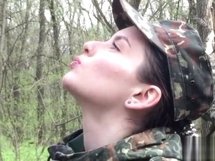 Army girl gets wild amateur