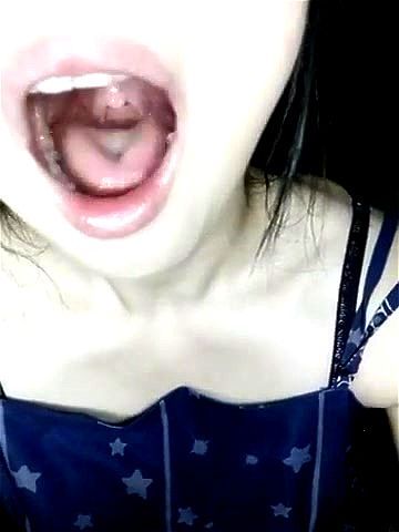 Tongue fetish mouth tease
