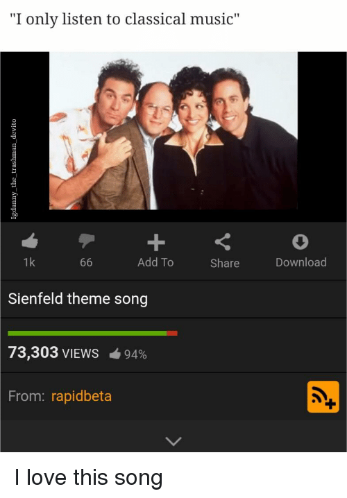 Bronze O. reccomend sienfeld theme song