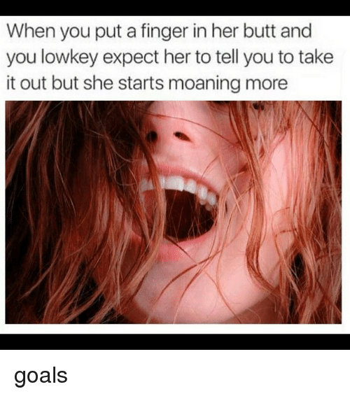 Her finger ass wife