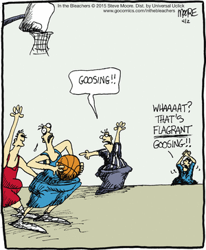 Peacock reccomend Funny comic strip about basketball