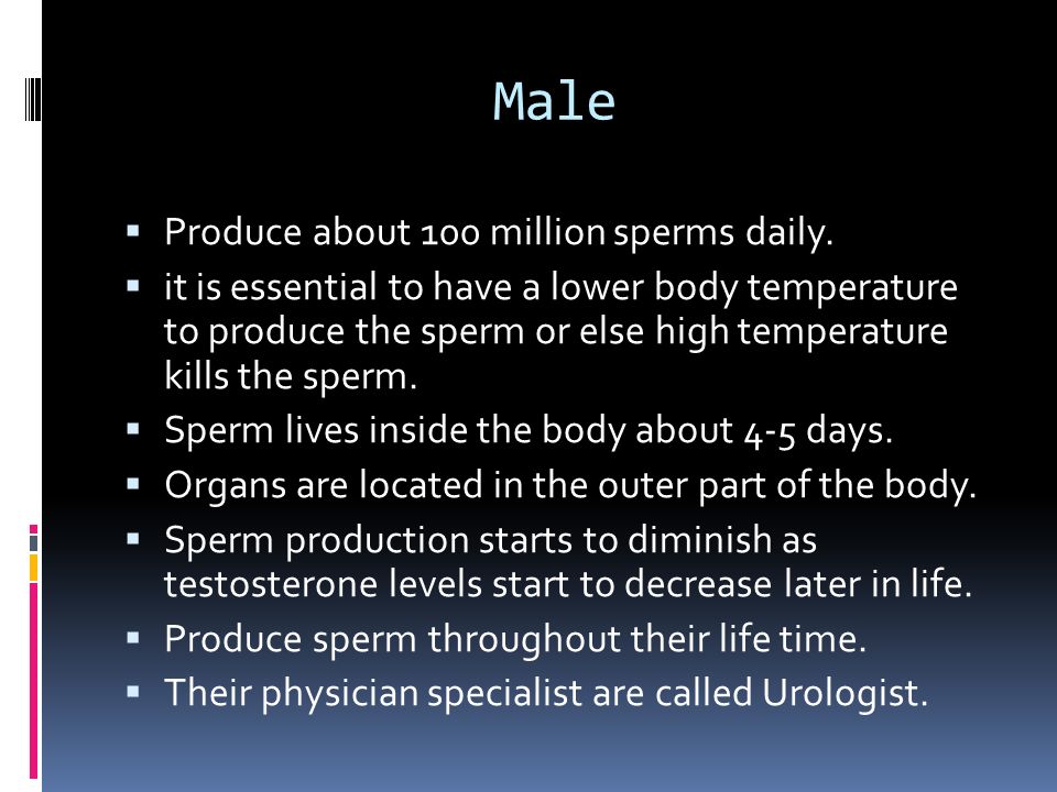 Is the male sperm considered life