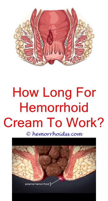 Hemorrhoids block anus