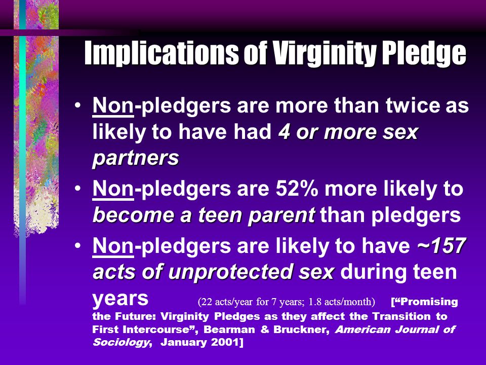 Pledges of virginity