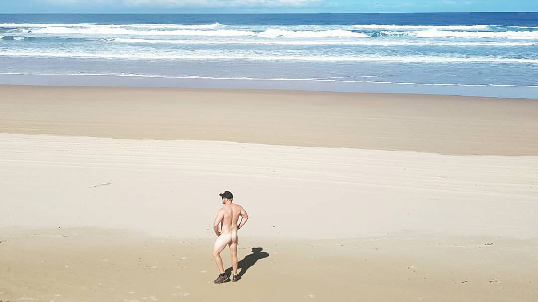 Beach in nudist photo