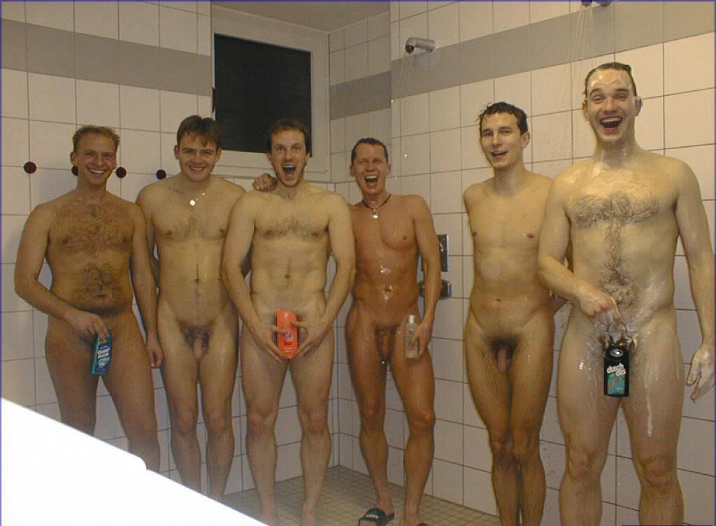 Naked shower team