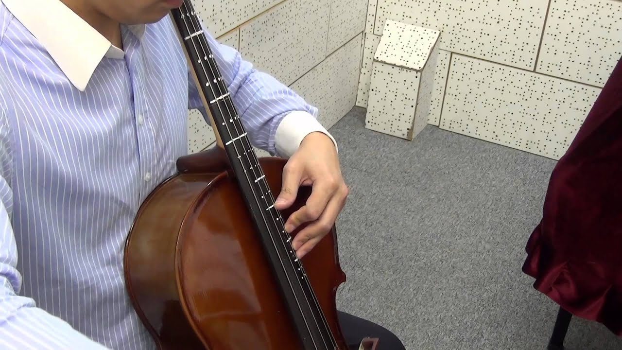 Cello position thumb
