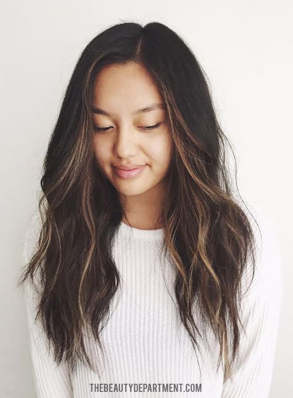 Asian hairstyles highlights