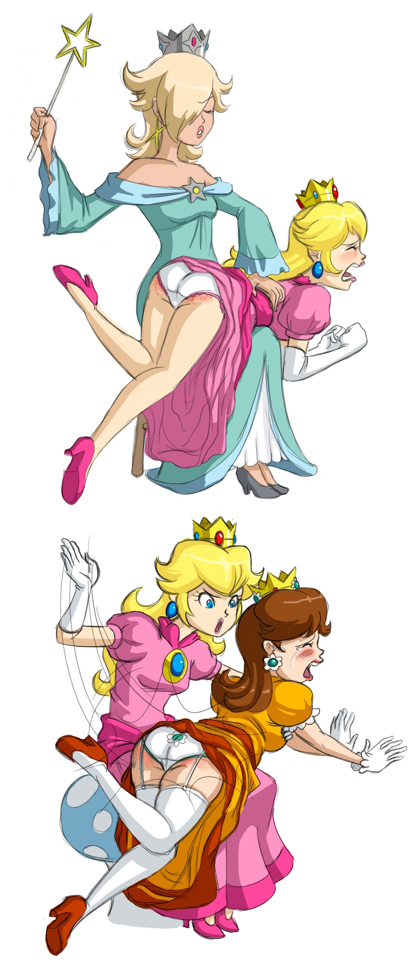Princess peach spank
