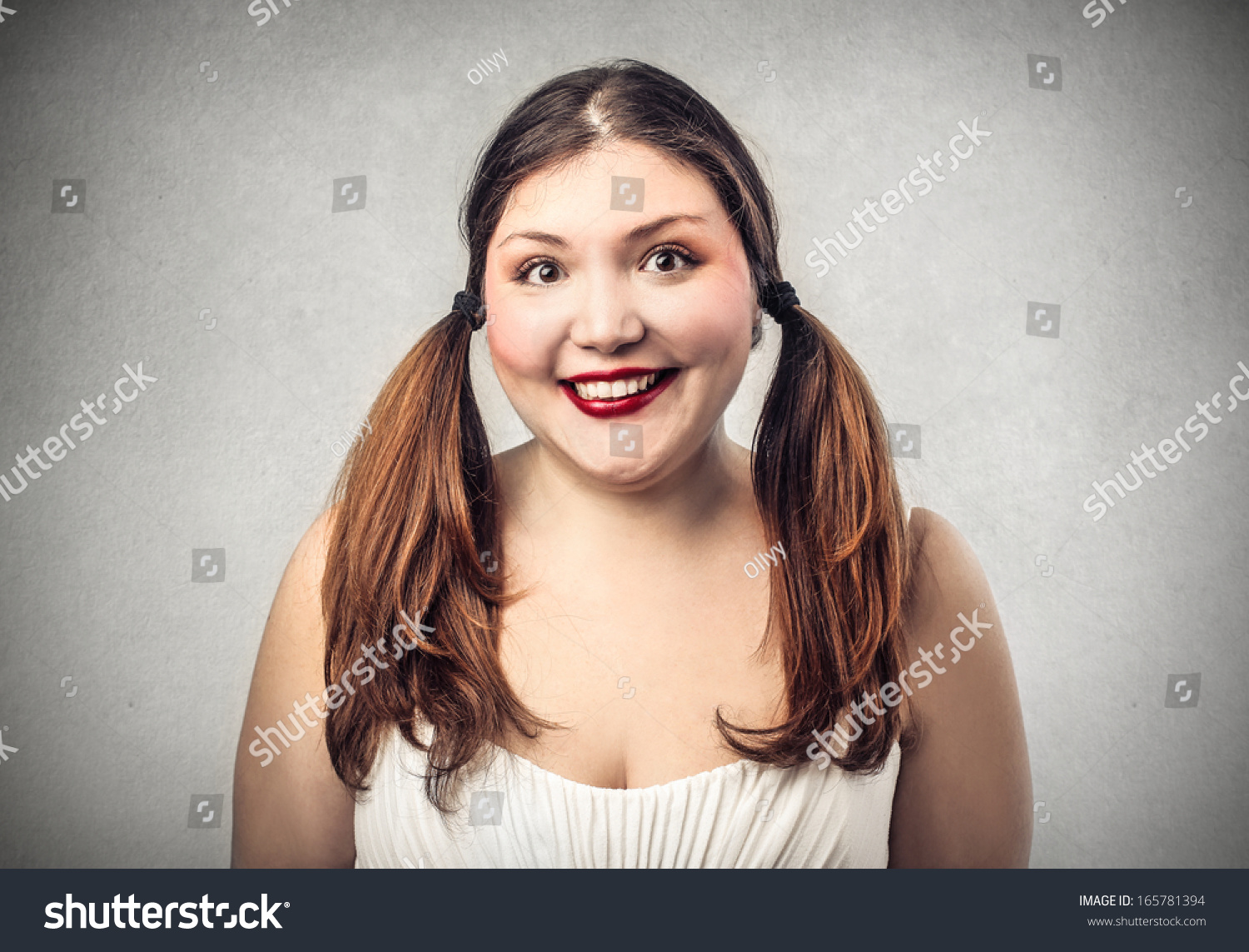 Chubby girl facial