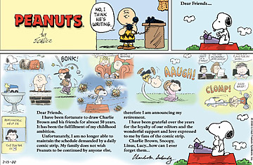 best of Of the peanuts History comic strip