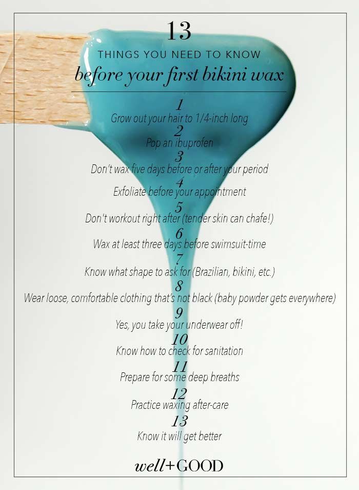 First bikini wax guide