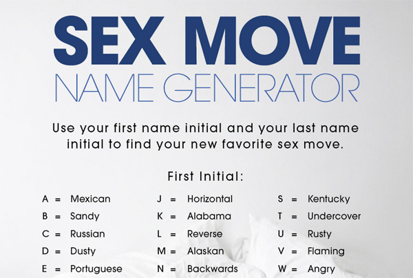 Sex position generator