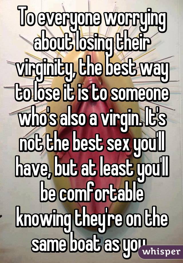 Best ways for losing virginity