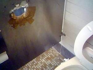 Black restrooms glory hole