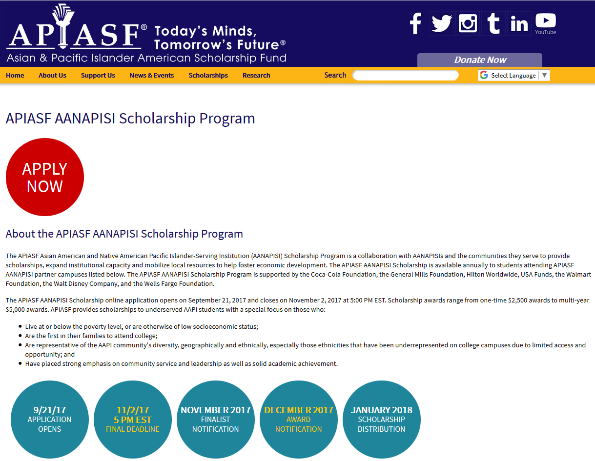 best of Fund islander apiasf pacific Asian american scholarship