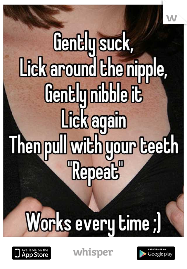 Nibble lick nipples