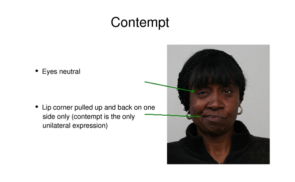 Mamsell reccomend Contempt facial expression