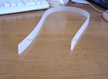 Clear rubber strip