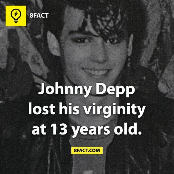 Trinity reccomend Johnny depp lost his virginity