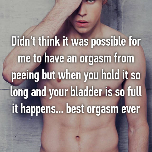 How do you hold an orgasm