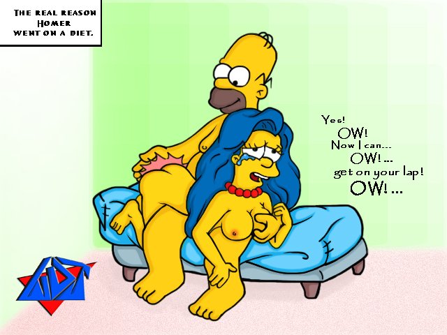 Marge simpson spank