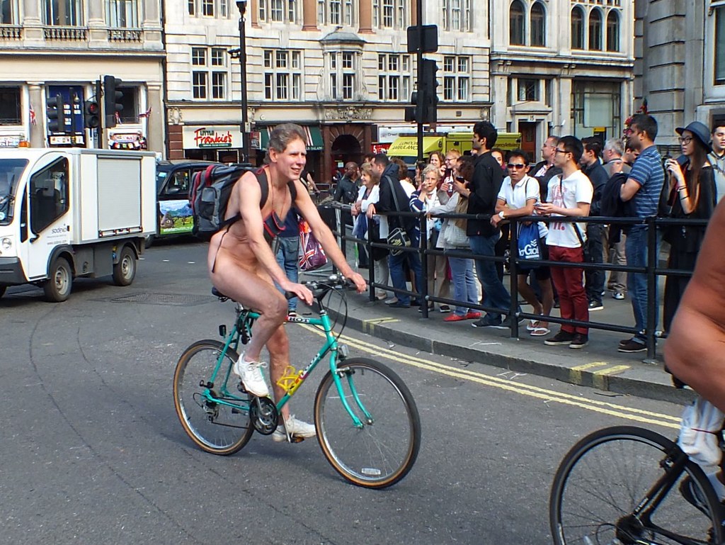 Naked woman london street