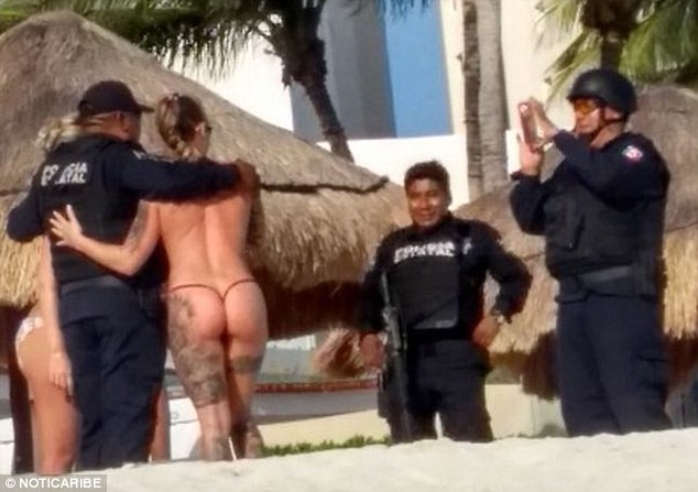 Nudist beach at cancun mexico