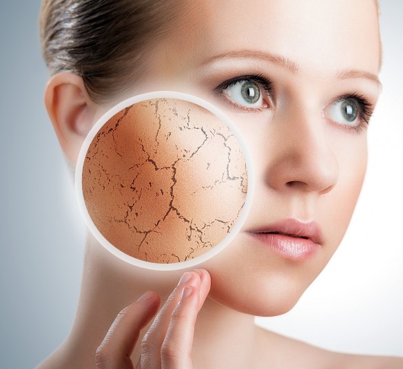 Skin care for dry facial skin