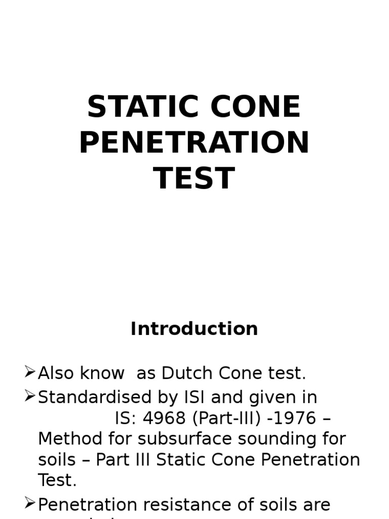 best of Test Static penetration