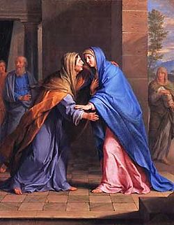 The visitation of the virgin to his holy cousin isabel