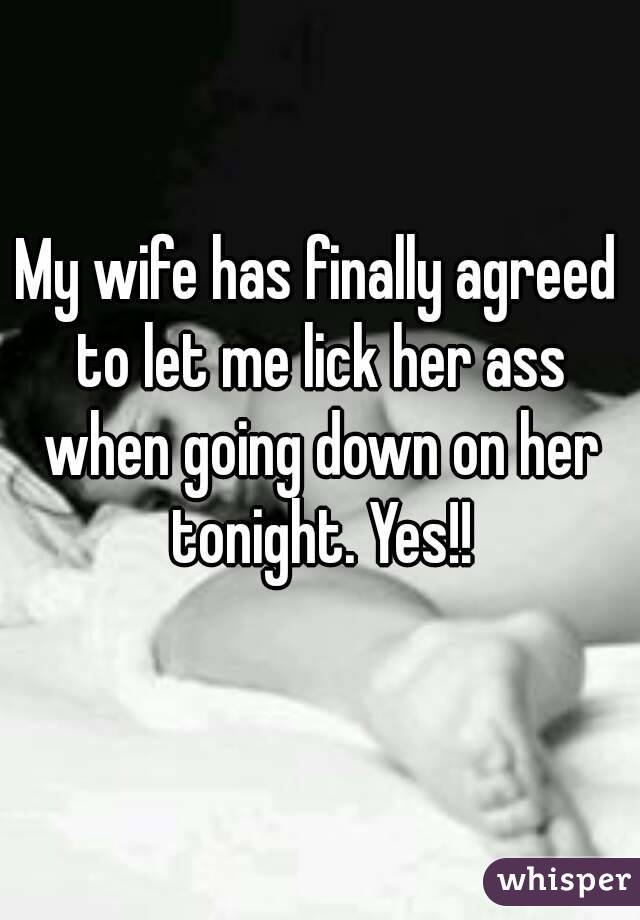 Wife makes me lick