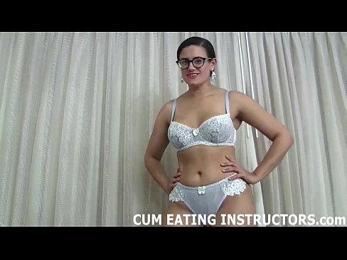 Cum eating instruction sister